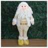Decoração Boneco Natal Papai Noel Dourado Natalino 54cm - 2
