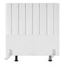 Cabeceira Estofada Cama Solteiro 90cm Lídia Corino e Frame Branco - 1