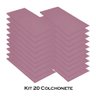 Kit 20 Colchonete Ginastica Academia Creche Yoga Fitness 95X59X3 Courino Rosa - D A DECOR - 3