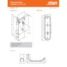 Fechadura Stam 1610/09 Interna Inox - 2