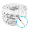 Cabo De Rede Blindado 40 Metros Com Conectores Rj45 Branco - 3