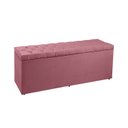 Ver imagem 4 de Recamier Baú 1,60m Madrid Suede Rosa Dal Poz Estofados