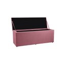 Ver imagem 3 de Recamier Baú 1,60m Madrid Suede Rosa Dal Poz Estofados