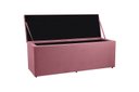 Ver imagem 3 de Recamier Baú 1,60m Madrid Suede Rosa Dal Poz Estofados