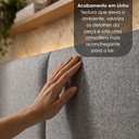 Ver imagem 6 de Cabeceira Casal Queen 160 cm Organica com LED Linho Cinza Vconcept