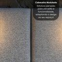 Ver imagem 5 de Cabeceira Casal Queen 160 cm Organica com LED Linho Cinza Vconcept