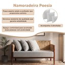 Ver imagem 2 de Namoradeira Design Neutro Confortavel Ideal para Qualquer Ambiente Bege Poesia