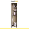 Armário Multiuso 45 x 187cm Lavanderia Nicho 1 Porta MDP Dakar Branco - Clicklar - 2