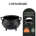 Ver imagem 2 de Caldeirão Tripé 26cm Alça de Ferro Panela Mineira