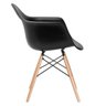 Mesa Redonda Eames 90cm Branco + 4 Cadeiras Eiffel Daw Preto - 3