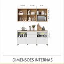 Ver imagem 3 de Cozinha Modulada 4 Peças Nesher Rainha Ripado 100% Mdf