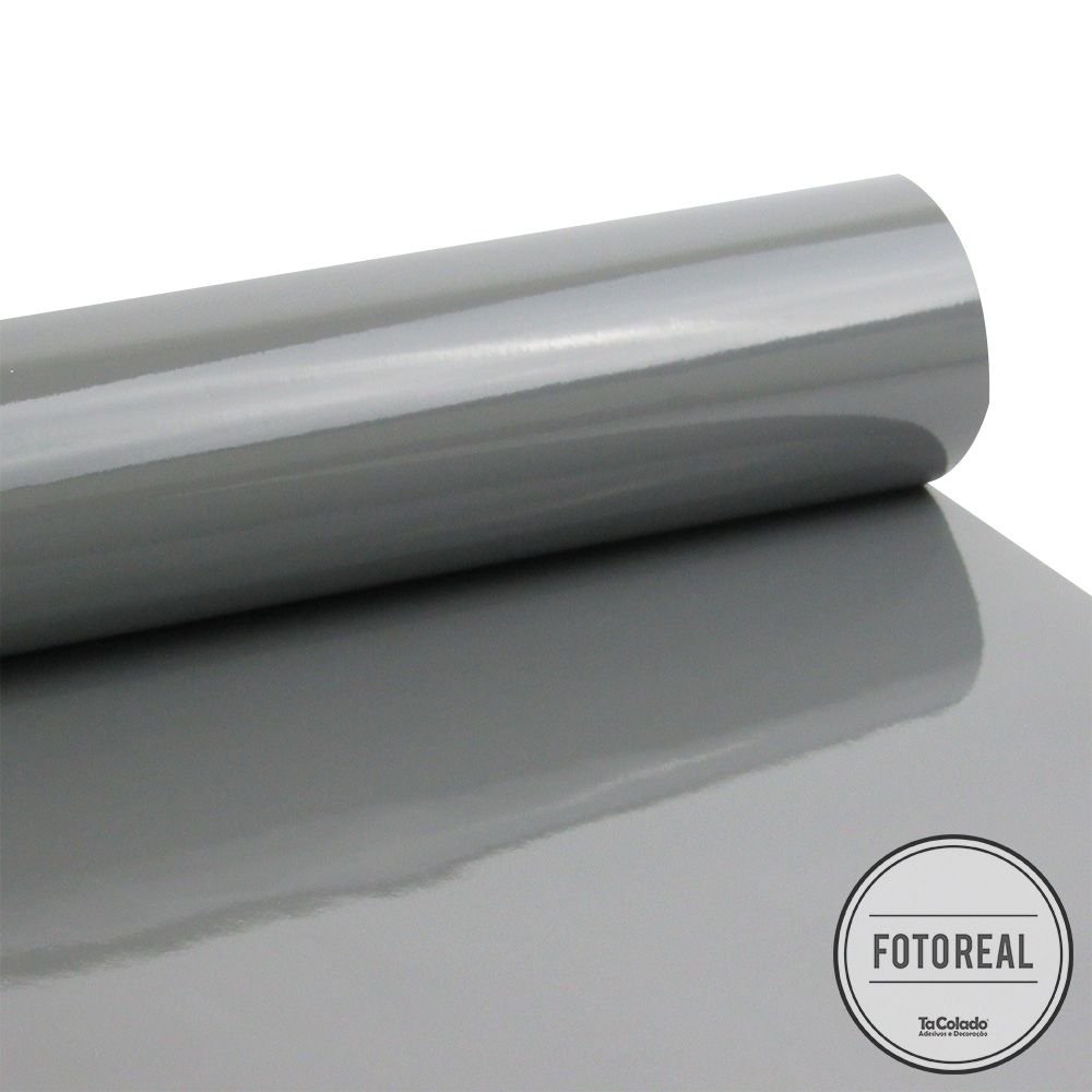 Adesivo para Móveis Laca Alto Brilho Alltak Ultra Gloss Storm Grey Tacolado Papel de Parede 1,38 X 1 - 2