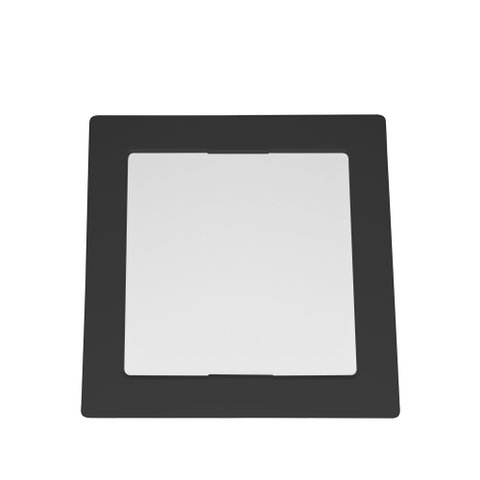Luminária Painel Preto Lys Led Taschibra 12w Quadrado Embutir - Luz Fria 6500k