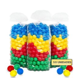 Bolinhas de Piscina Não Amassam TOP Colorida 150 Unidades - 2