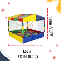 Quarto Infantil Piscina de Bolinhas Premium 1,5 X 1,5 Espaço Kids - 2