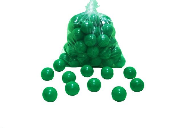 Bolinha de Plástico Verde Para Piscina Com 100 Unidades - 1