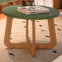 Ver imagem 1 de Mesa de Centro Redonda Jasmin Menta e Carvalho