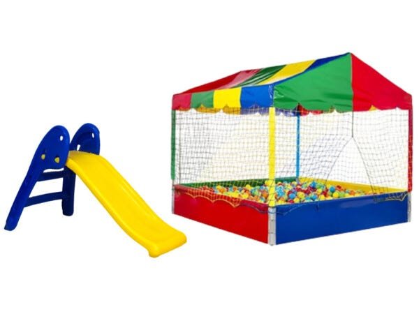 Piscina de Bolinha de 2 m x 2 m com 2.000 Bolas Coloridas