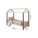 Ver imagem 2 de Cama Casa Eliz Branco/Mel