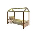 Ver imagem 2 de Cama Casa Eliz Branco/Mel com Cordão de Luzes LED