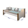Cama Babá Gabi Branco/mel com Cama Auxiliar - 1