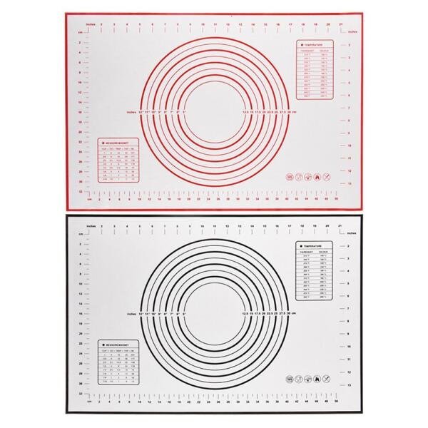 Tapete de Silicone para Confeitaria 60x40cm - Vermelho - 1