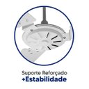 Ver imagem 4 de Ventilador de Teto Comercial 150w e 180w Branco Pás Brancas Ventex