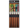 Kit Hashi 5 Pares Pauzinhos Japonês Bambu Modern Gueixas Kyoto Cozinha Oriental Sushi Yoi - 1