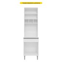 Ver imagem 3 de Paneleiro Torre Quente Armário de Cozinha Andréia 04 Portas Preto - Desk Design