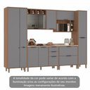 Ver imagem 5 de Cozinha Modulada Completa 6 Peças Balcões Aéreos Vidro Reflecta Comtampo Aspen Luciane Móveis