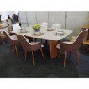 Ver imagem 2 de Sala de Jantar Vidro 6 Cadeiras 2,0x1,0 River Requinte Salas