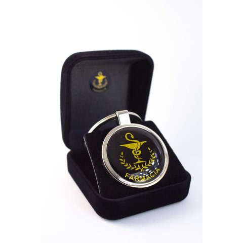 Chaveiro Profissão Farmácia - Cor Dourado