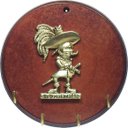 Ver imagem 1 de Porta Chaves Mosqueteiro Fiel - Decoração Artesanal Sustentável para Fãs do Timão