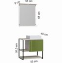 Ver imagem 3 de Conjunto de Banheiro Berton Delux 0,55cm Cosmo/verde