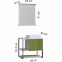 Ver imagem 3 de Conjunto de Banheiro Berton Delux 0,55cm Cosmo/verde