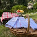 Ver imagem 4 de Kit Piquenique Filomena Xadrez Vermelho - 4 Lugares
