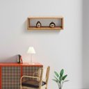 Ver imagem 2 de Nicho Retangular (Selo Fsc) 60 x 20 cm Mel com Suportes Embutidos e Kit para Fixação