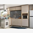 Ver imagem 1 de Cozinha Modulada de Canto 5 Peças com Armário Balcões e Paneleiro Mel Luciane Móveis