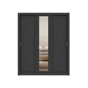 Ver imagem 3 de Guarda-Roupa Casal 3 Portas Doha Lux 4 Gavetas Carraro Ripado