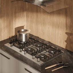 Cooktop a Gás Fischer 5 Bocas Tripla Chama Platinium com Trempe de Ferro Fundido Mesa Vidro 33810- - 4