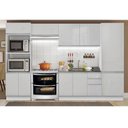 Ver imagem 1 de Armário de Cozinha Completa 100% MDF 330cm Frentes Branco Brilho Acordes Madesa XA02