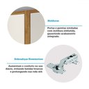 Ver imagem 7 de Armário de Cozinha com Balcão e Tampo 12 Portas 3 Gavetas Pérola 100% Mdf Vidro Reflecta Amêndoa/off