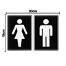 Combo 10 Placas De Sinalização Banheiro Masculino / Feminino 20x15 Acesso - A-467 F9e - 2
