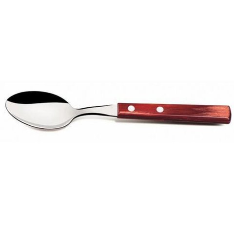 Kit 12 Colher de Mesa Inox Polywood Vermelha - Tramontina