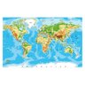 Papel de Parede Mapa Mundi Relevo Planeta Sala Painel - 475pcp - 2