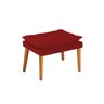 Puff Apolo Palito Mel Suede Vermelho - 1