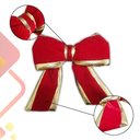 Ver imagem 4 de Laço de Veludo Vermelho com Borda de Ouro 18 Cm