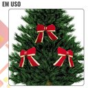 Ver imagem 7 de Laço de Veludo Vermelho com Borda de Ouro 18 Cm
