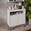 Ver imagem 2 de Aparador Buffet Cantinho do Café 70,5cm Marie Branco M12 - D'Rossi