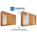 Ver imagem 4 de Guarda Roupa Casal 3 Portas de Correr 1 Ripada e 6 Gavetas C/2 Espelhos Vitória Branco Acetinado -